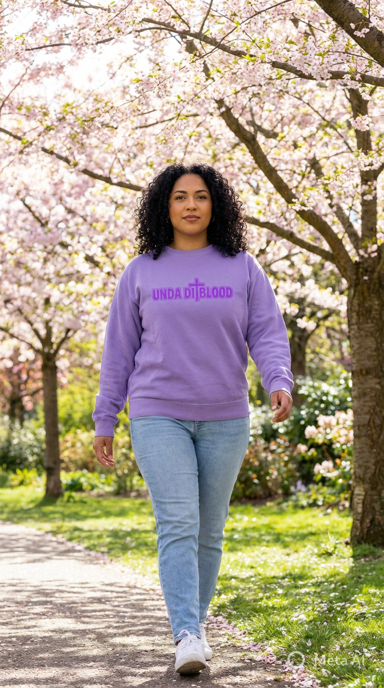 Unisex garment-dyed sweatshirt