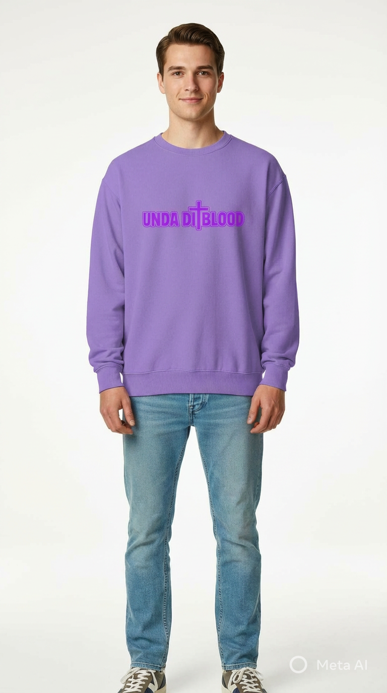 Unisex garment-dyed sweatshirt