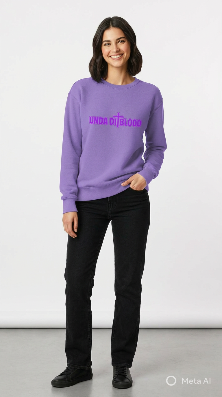 Unisex garment-dyed sweatshirt