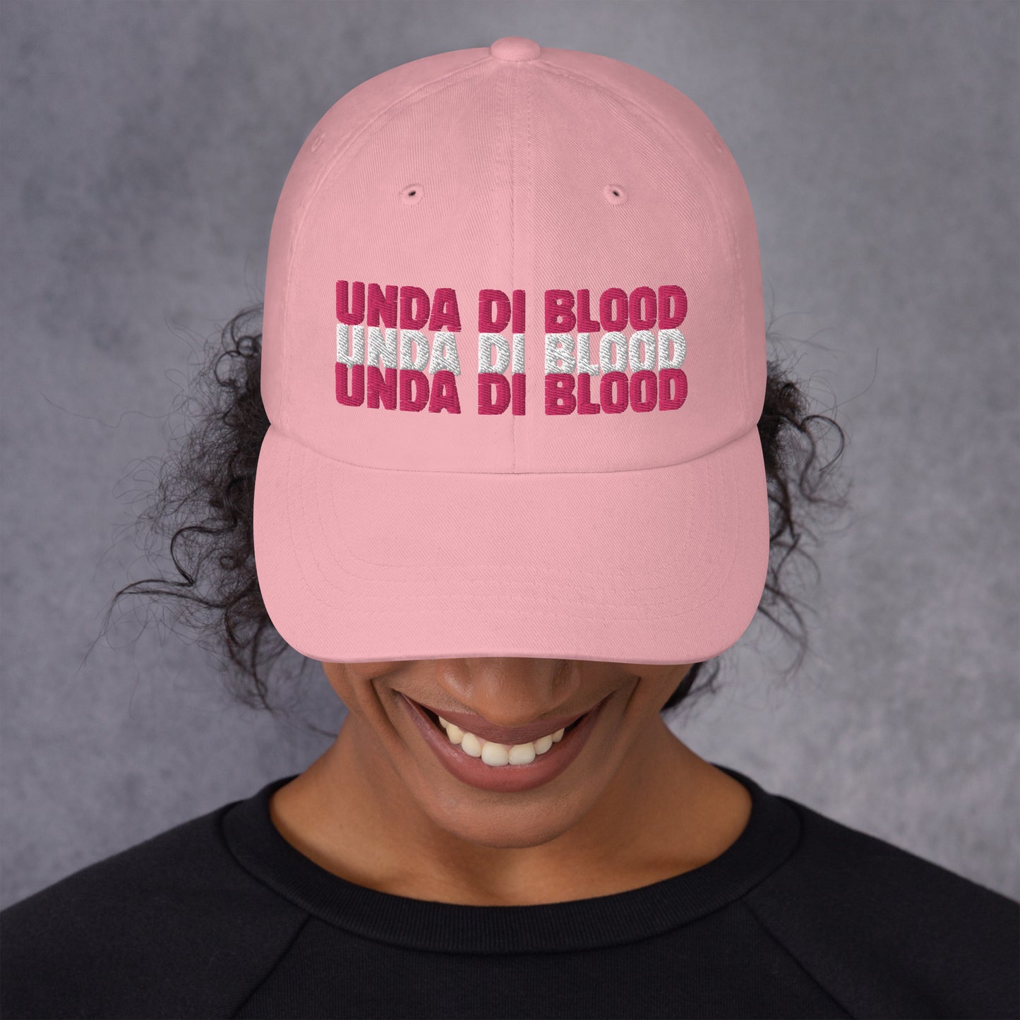 Light Pink Unda Di Blood Dad hat