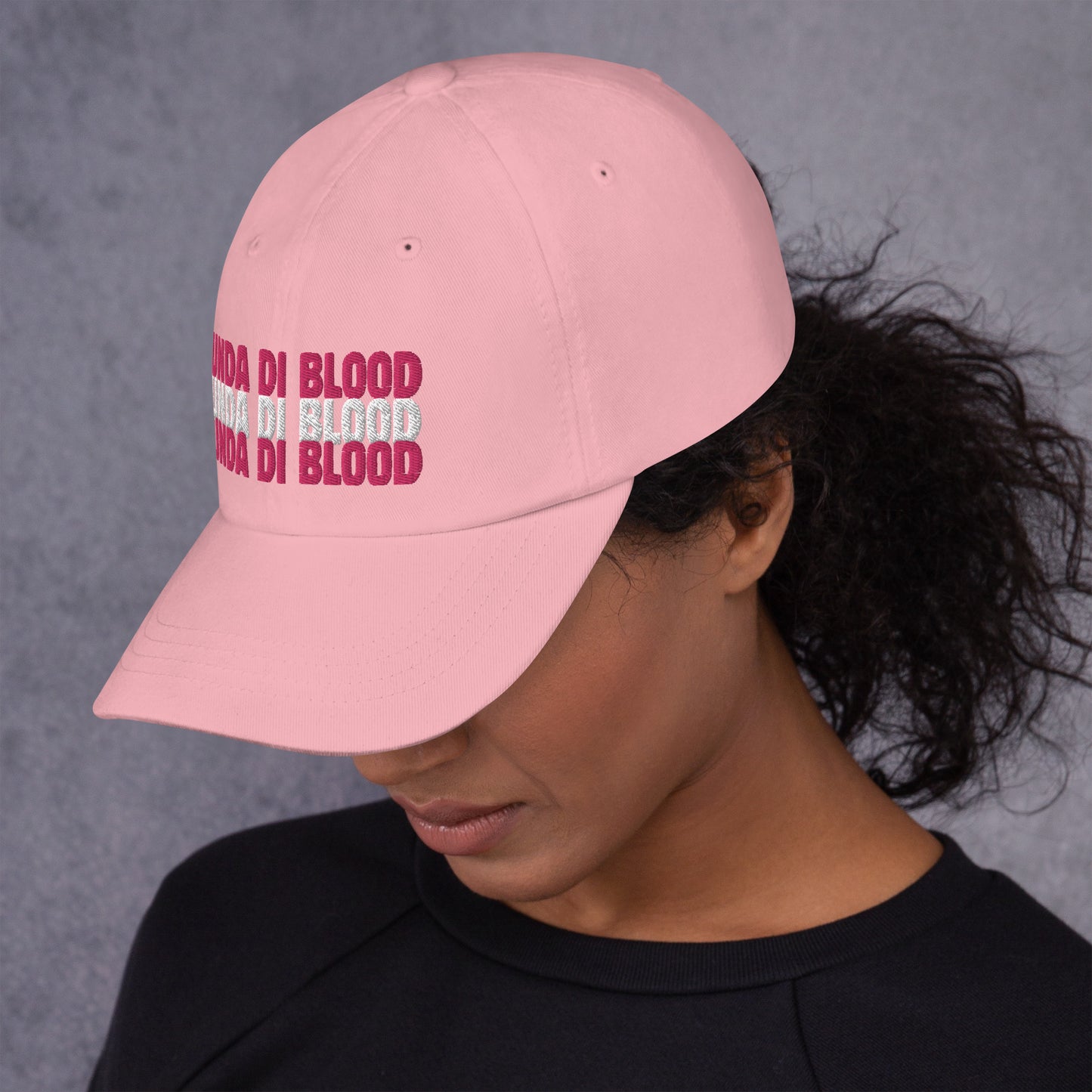 Light Pink Unda Di Blood Dad hat