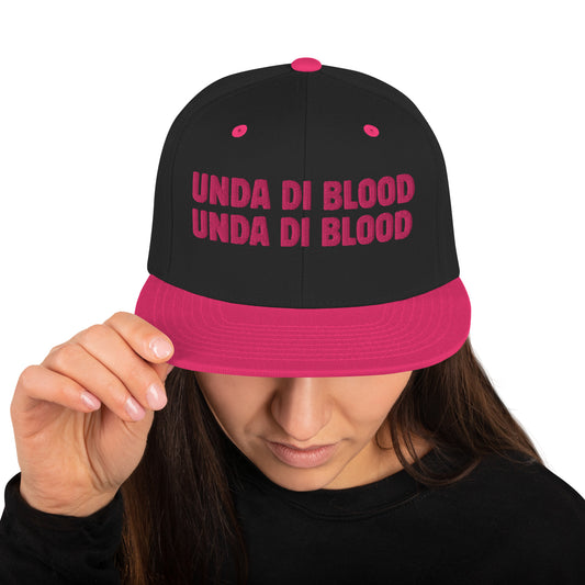 Black and Pink UDB Snapback Hat