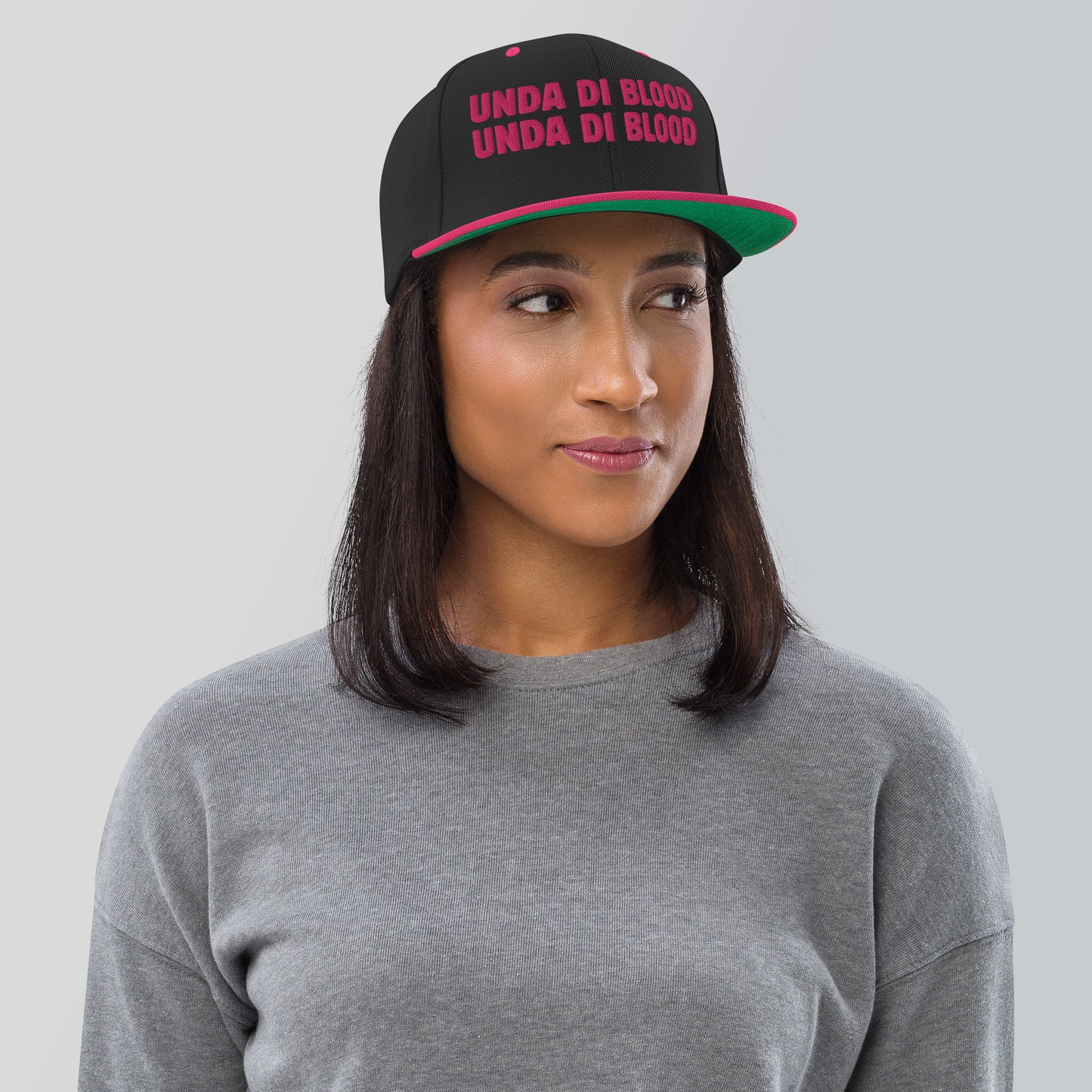 Black and Pink UDB Snapback Hat