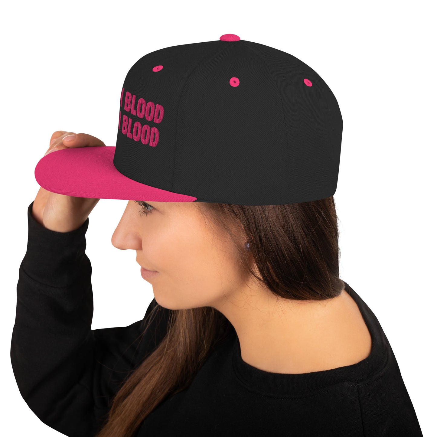 Black and Pink UDB Snapback Hat