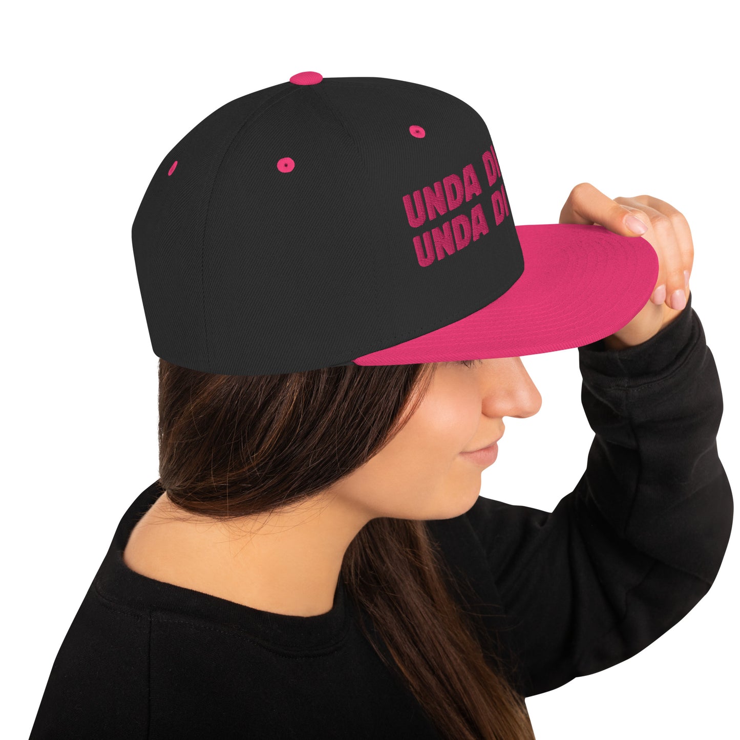 Black and Pink UDB Snapback Hat