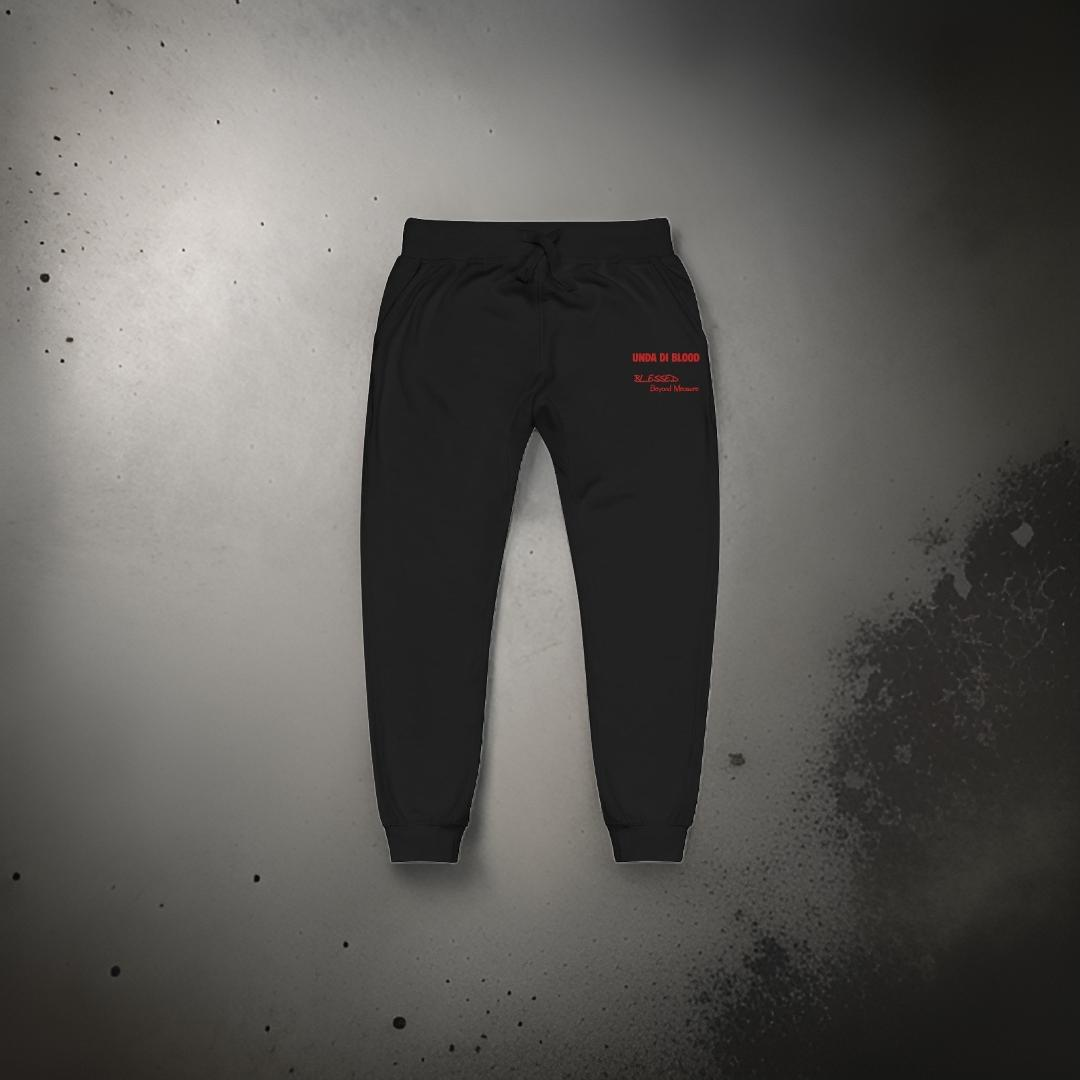 Red Blessed Beyond Measure Unisex fleece sweatpants