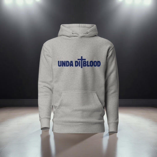 The Navy Print Cross/Unda Di Blood Unisex Hoodie