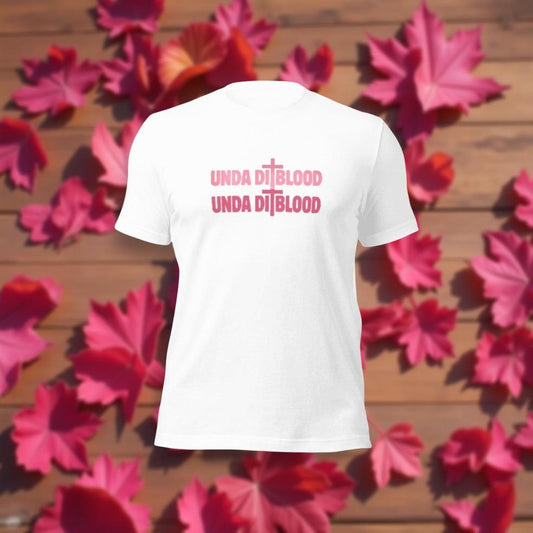 Fall Pink Unda Di Blood Unisex t-shirt Print on the back