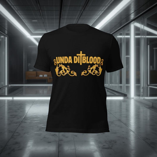 Pray Without Ceasing Unda Di Blood Barouque Print Unisex t-shirt Print on the back
