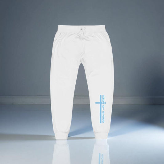 Cross Adjacent to Unda Di Blood Teal Print Unisex fleece sweatpants