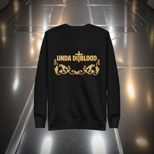 Pray Without Ceasing Unda Di Blood Barouque Print Unisex Premium Sweatshirt