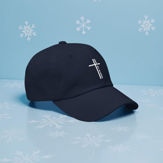 Cross Adjacent to Unda Di Blood White Print hat
