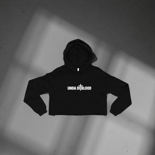 Pray Without Ceasing Print on the Back Women’s Crop Hoodie