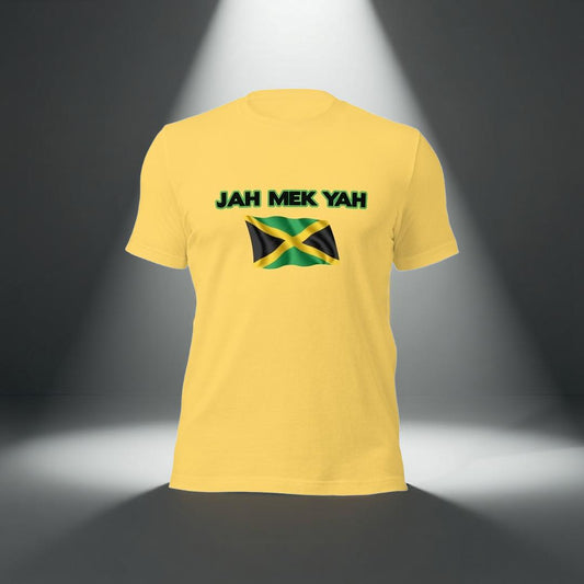 Jah Mek Yah Unda Di Blood Print on the Back Unisex t-shirt
