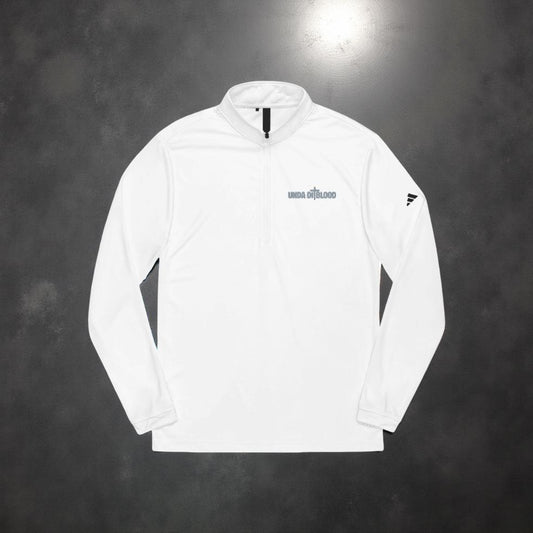 Introducing the Brand Unda Di Blood Embroidery Adidas Quarter zip pullover