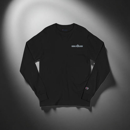 Introducing the Brand Unda Di Blood Embroidery Champion Long Sleeve Shirt