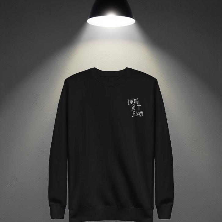 A CEO'S Created Font Unda Di Blood Embroidery Unisex Premium Sweatshirt