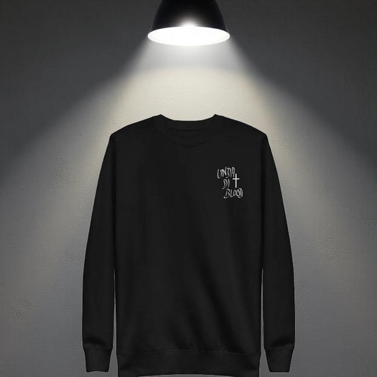 A CEO'S Created Font Unda Di Blood Embroidery Unisex Premium Sweatshirt