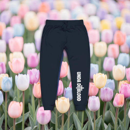 A CEO's Navy and White Print Unda Di Blood Unisex fleece sweatpants