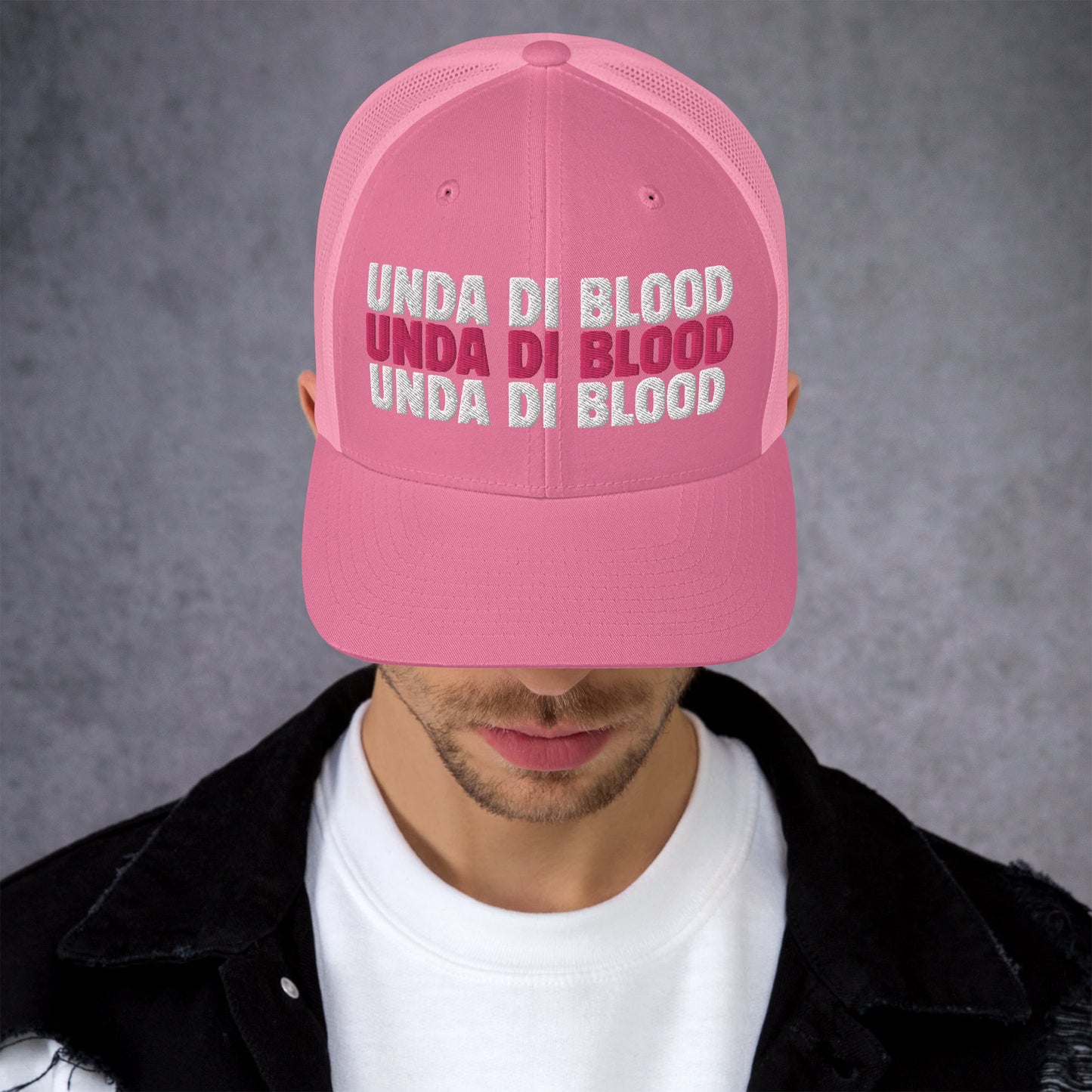 Pink Unda di Blood Trucker Cap