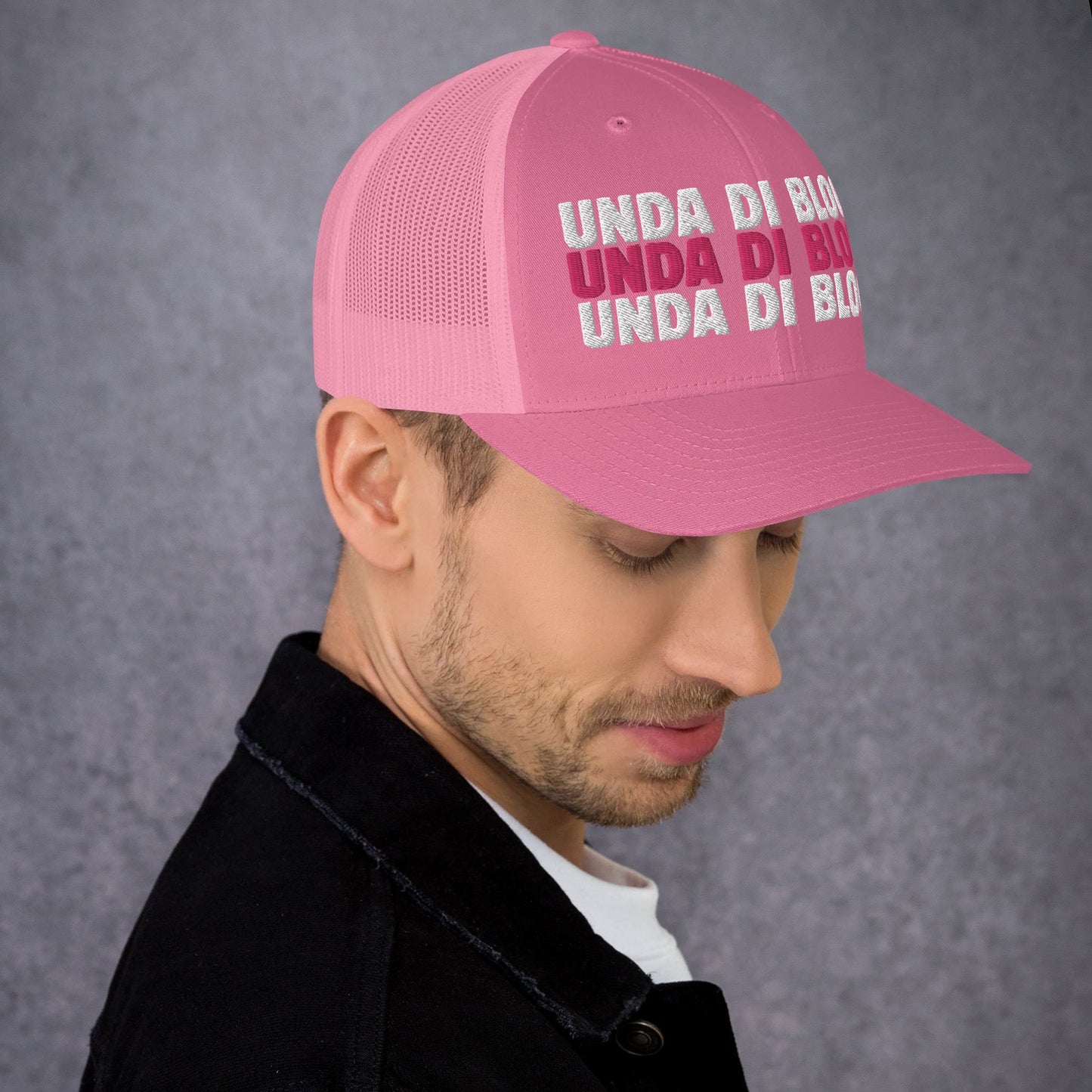 Pink Unda di Blood Trucker Cap