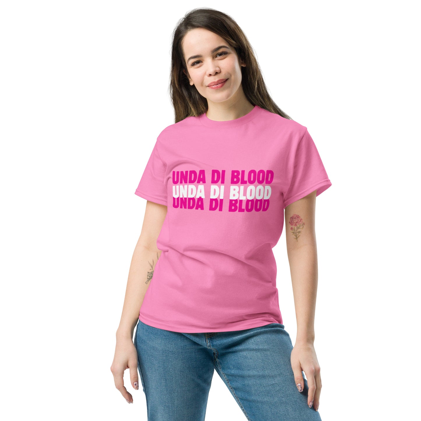 Pink Unda Di Blood Unisex classic tee