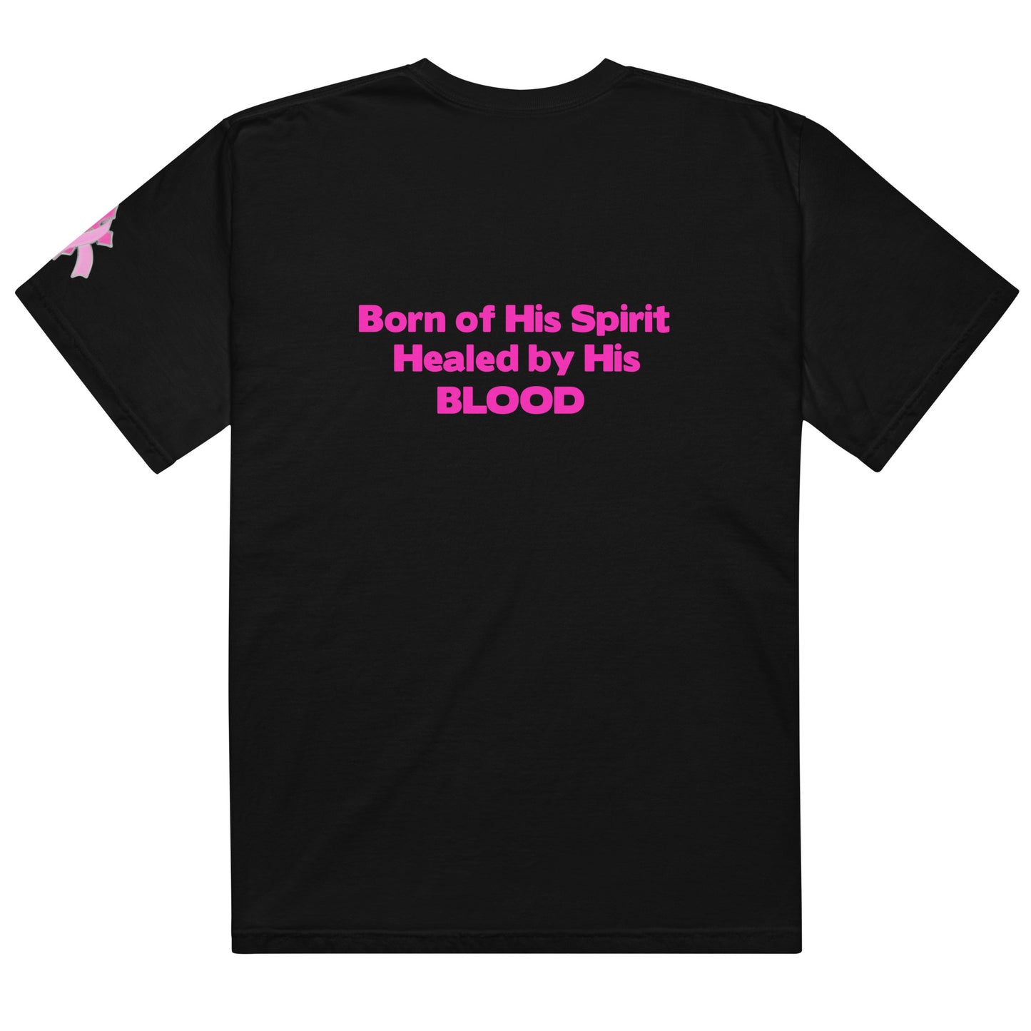 Black and Pink UDB Unisex garment-dyed heavyweight t-shirt