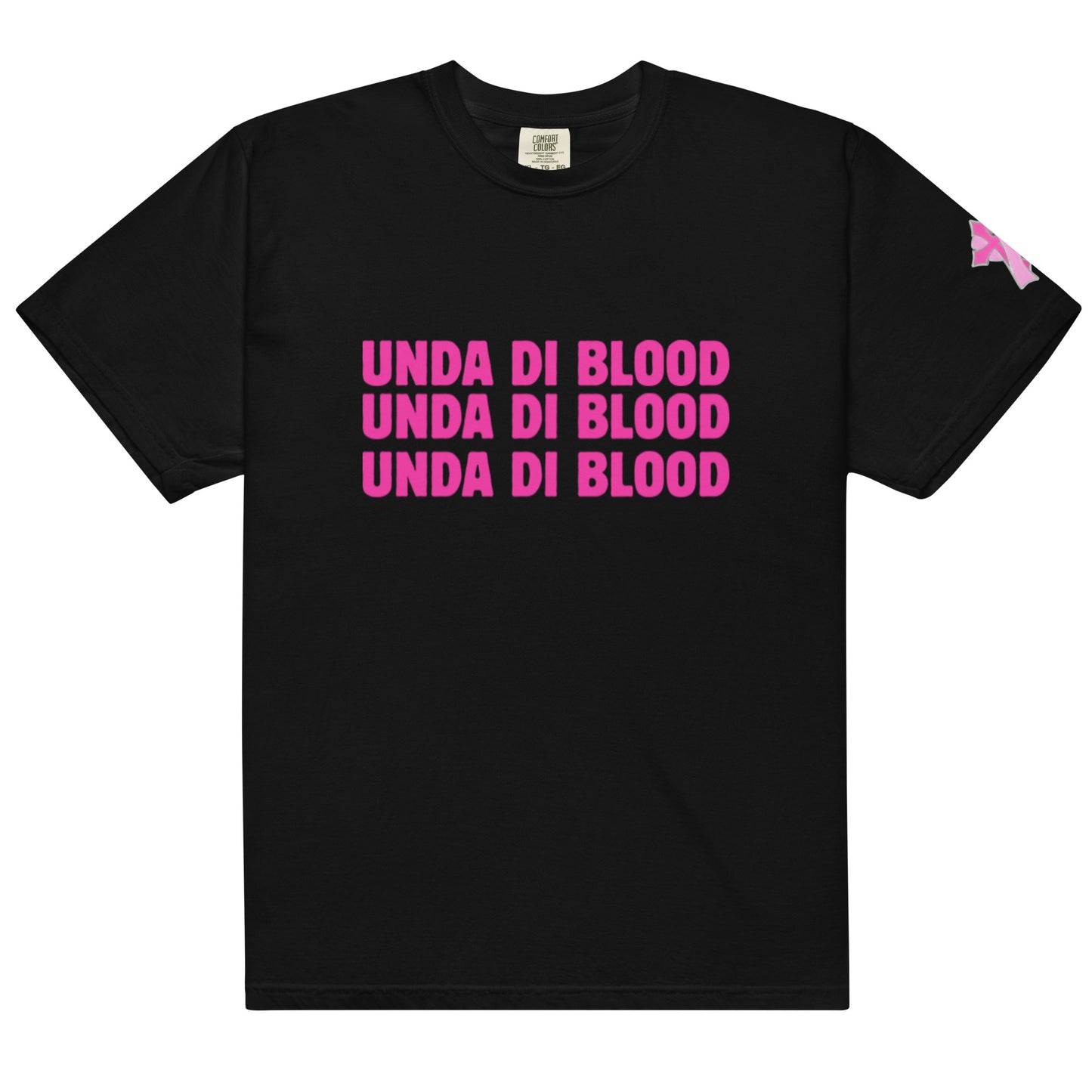 Black and Pink UDB Unisex garment-dyed heavyweight t-shirt