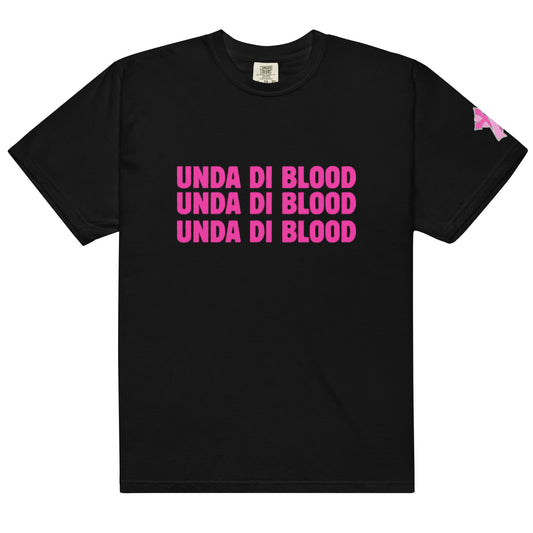 Black and Pink UDB Unisex garment-dyed heavyweight t-shirt