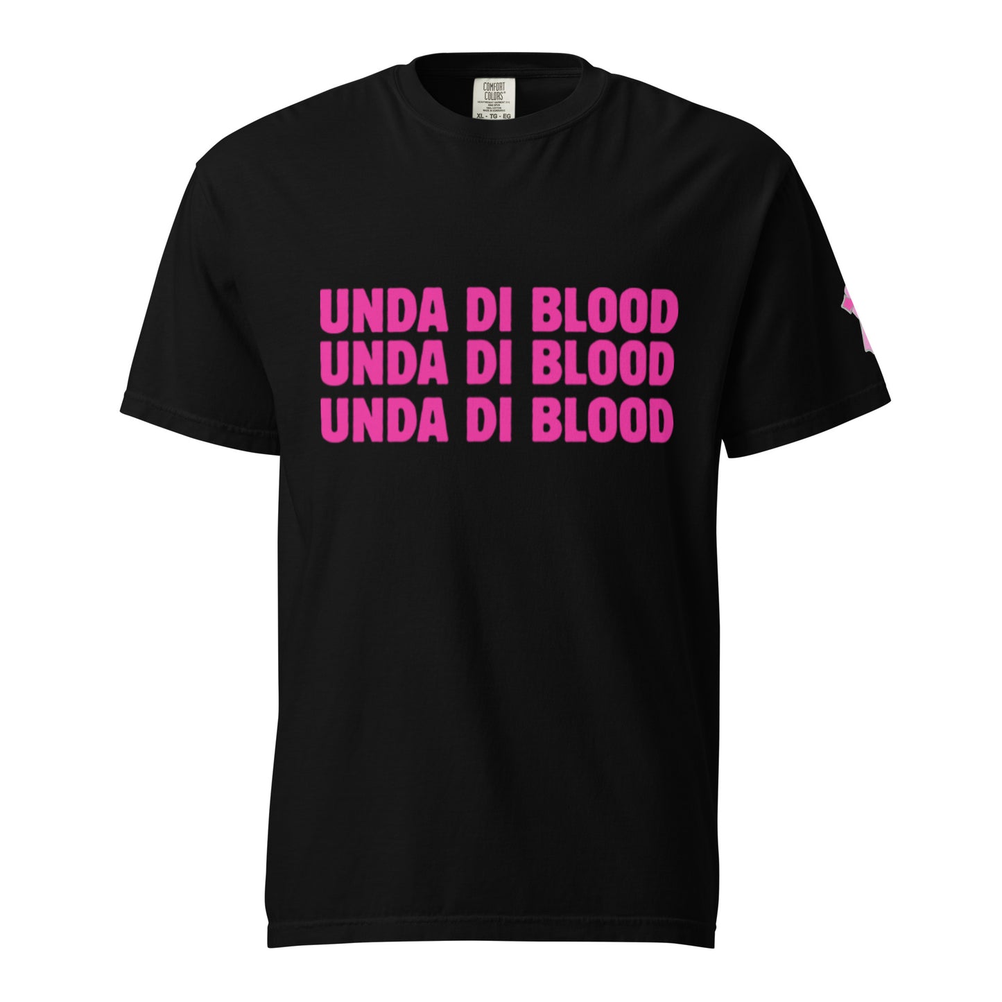 Black and Pink UDB Unisex garment-dyed heavyweight t-shirt