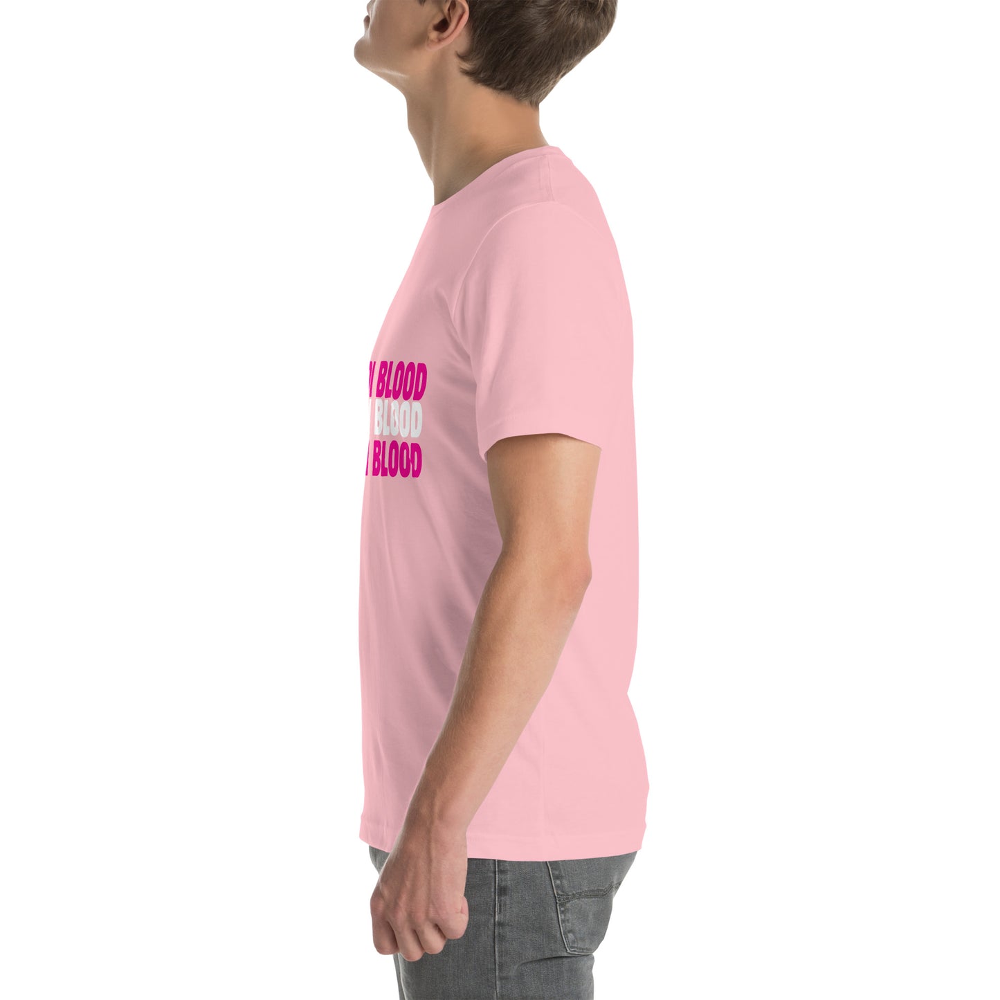 Light Pink Unda Di Blood Unisex t-shirt