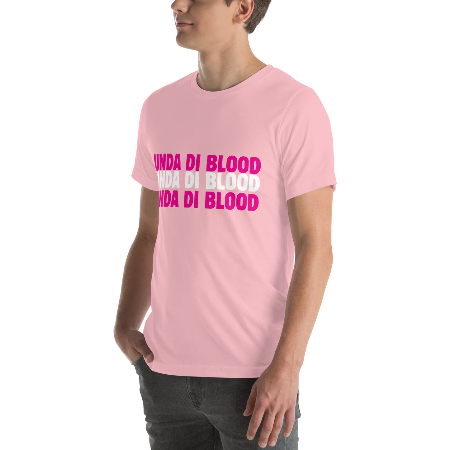 Light Pink Unda Di Blood Unisex t-shirt